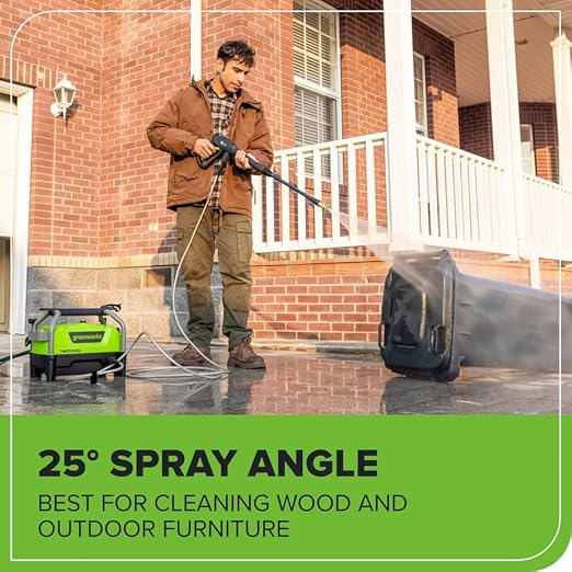Greenworks 1900 PSI Electric Pressure Washer 1.2 GPM Lightweight Compact