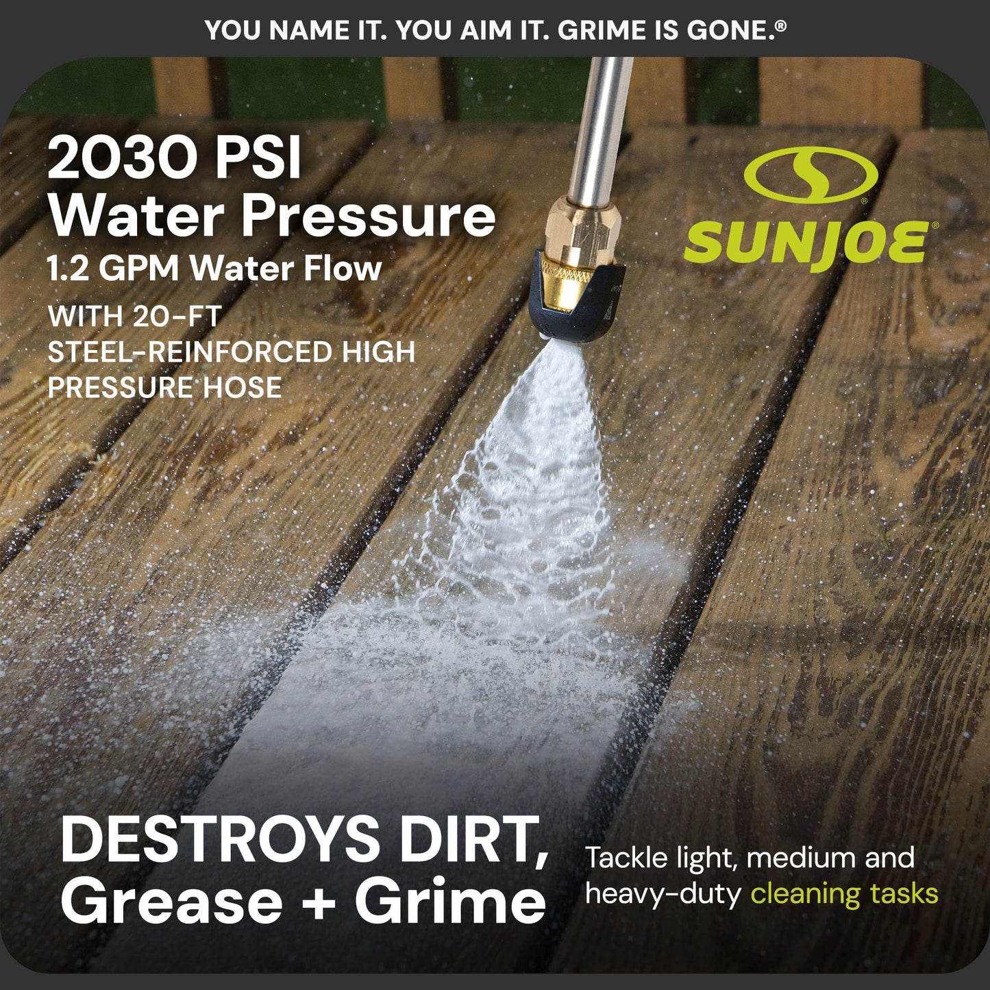 Sun Joe SPX3000 Electric Pressure Washer 2500 PSI Portable Cleaning System
