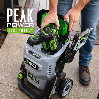 EGO Power+ 3200 PSI Electric Pressure Washer with Dual Battery System