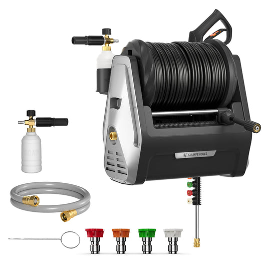 1800W Electric Pressure Washer 2900 PSI 2.2 GPM with 100 ft Hose & 5 Nozzles