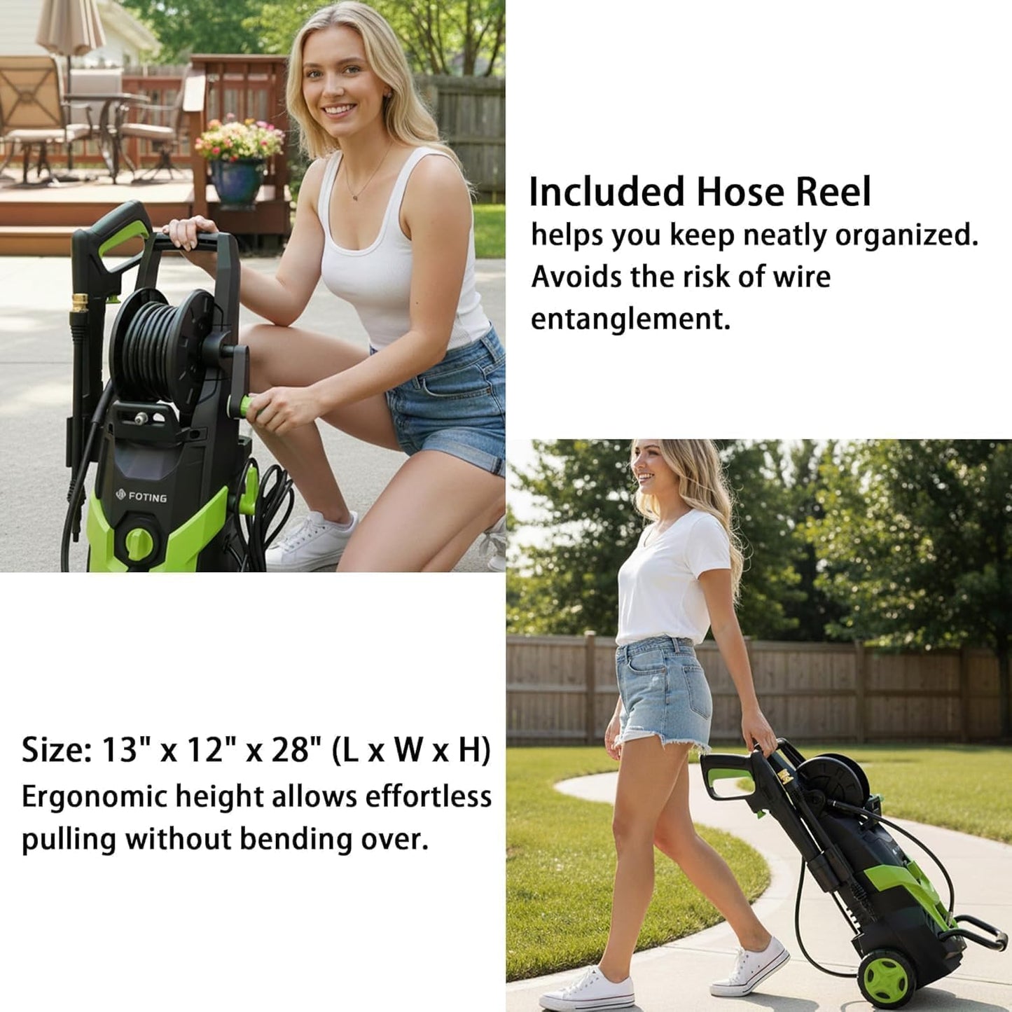 4500 PSI Electric Pressure Washer with 4 Quick-Connect Nozzles