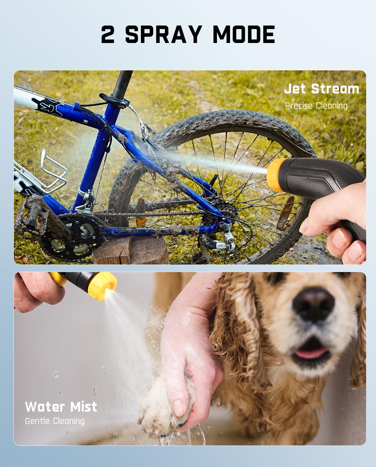 Fanttik NB8 Nano Cordless Pressure Washer 72–98 PSI Portable Spray System