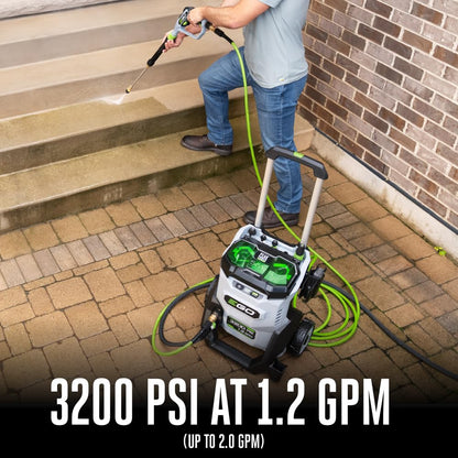 EGO Power+ 3200 PSI Electric Pressure Washer with Dual Battery System