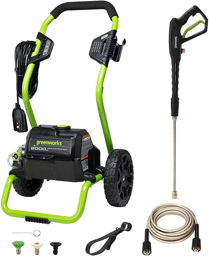 Greenworks 2000 PSI Electric Pressure Washer 1.1 GPM 13 Amp