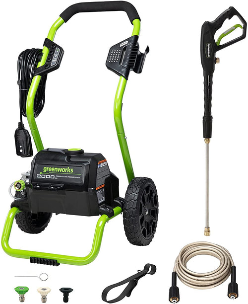 Greenworks 2000 PSI Electric Pressure Washer 1.1 GPM 13 Amp