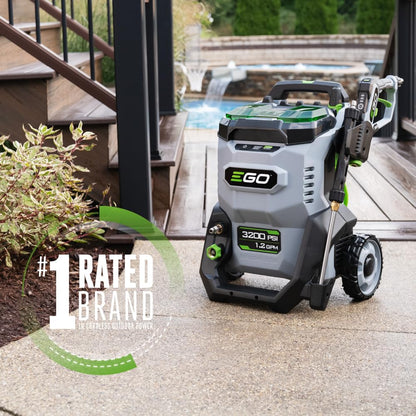 EGO Power+ 3200 PSI Electric Pressure Washer with Dual Battery System
