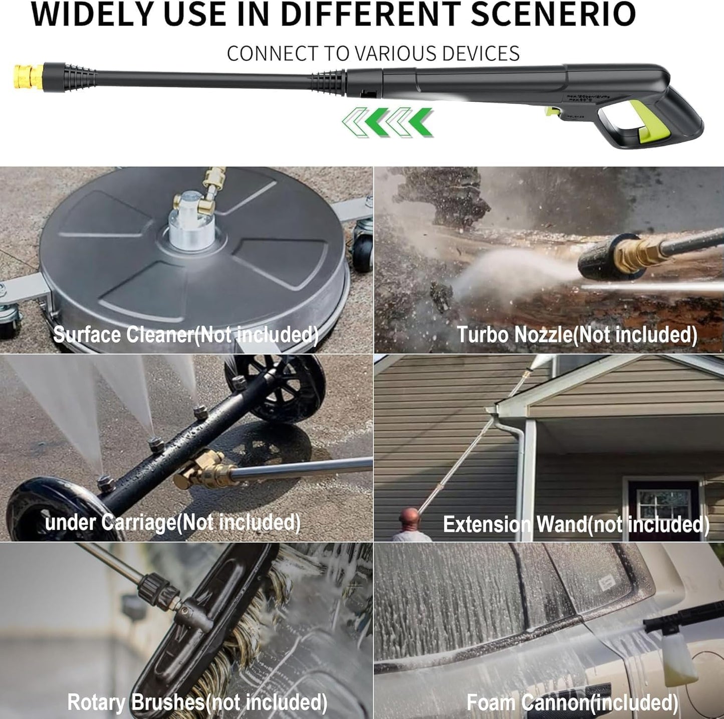 4500 PSI Electric Pressure Washer with 4 Quick-Connect Nozzles