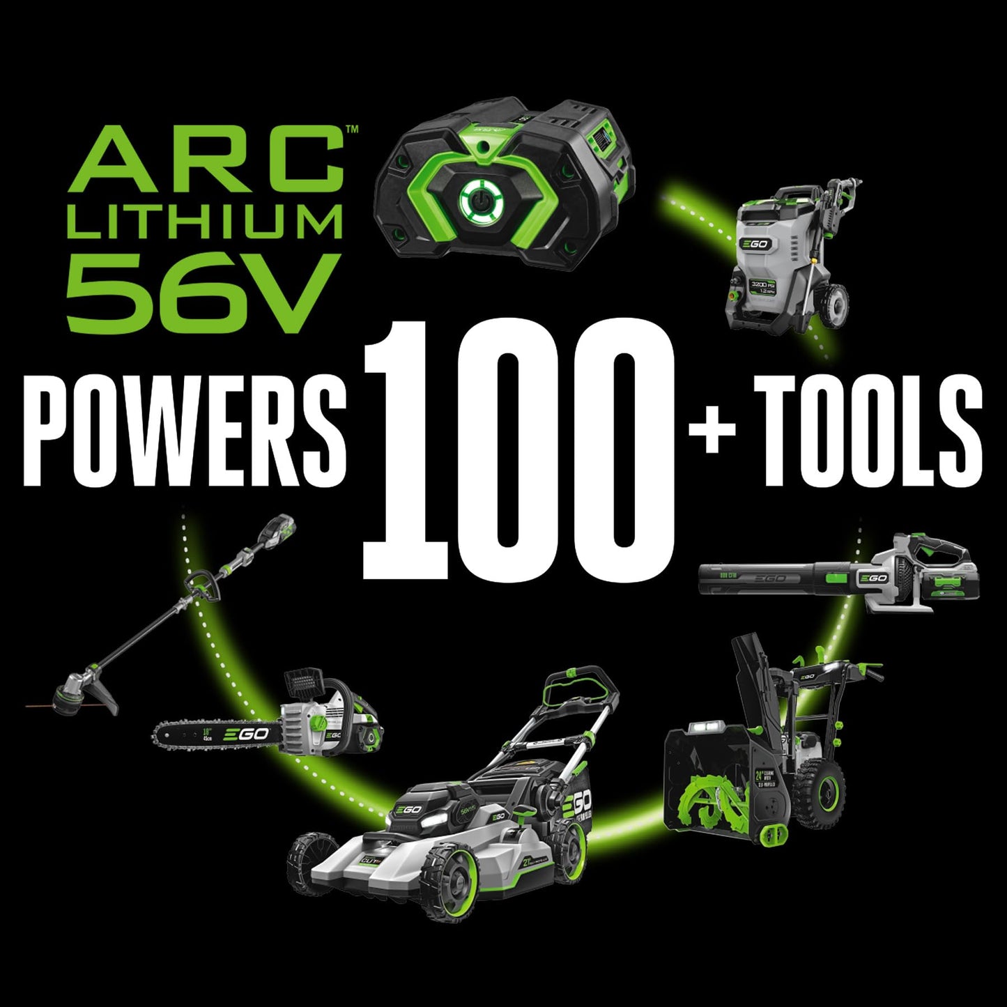 EGO Power+ 3200 PSI Electric Pressure Washer with Dual Battery System