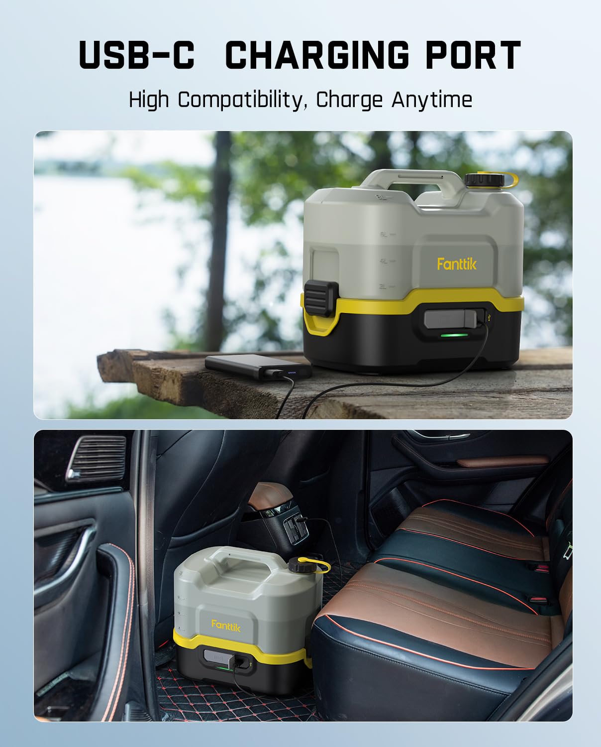 Fanttik NB8 Nano Cordless Pressure Washer 72–98 PSI Portable Spray System