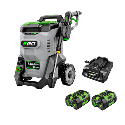 EGO Power+ 3200 PSI Electric Pressure Washer with Dual Battery System