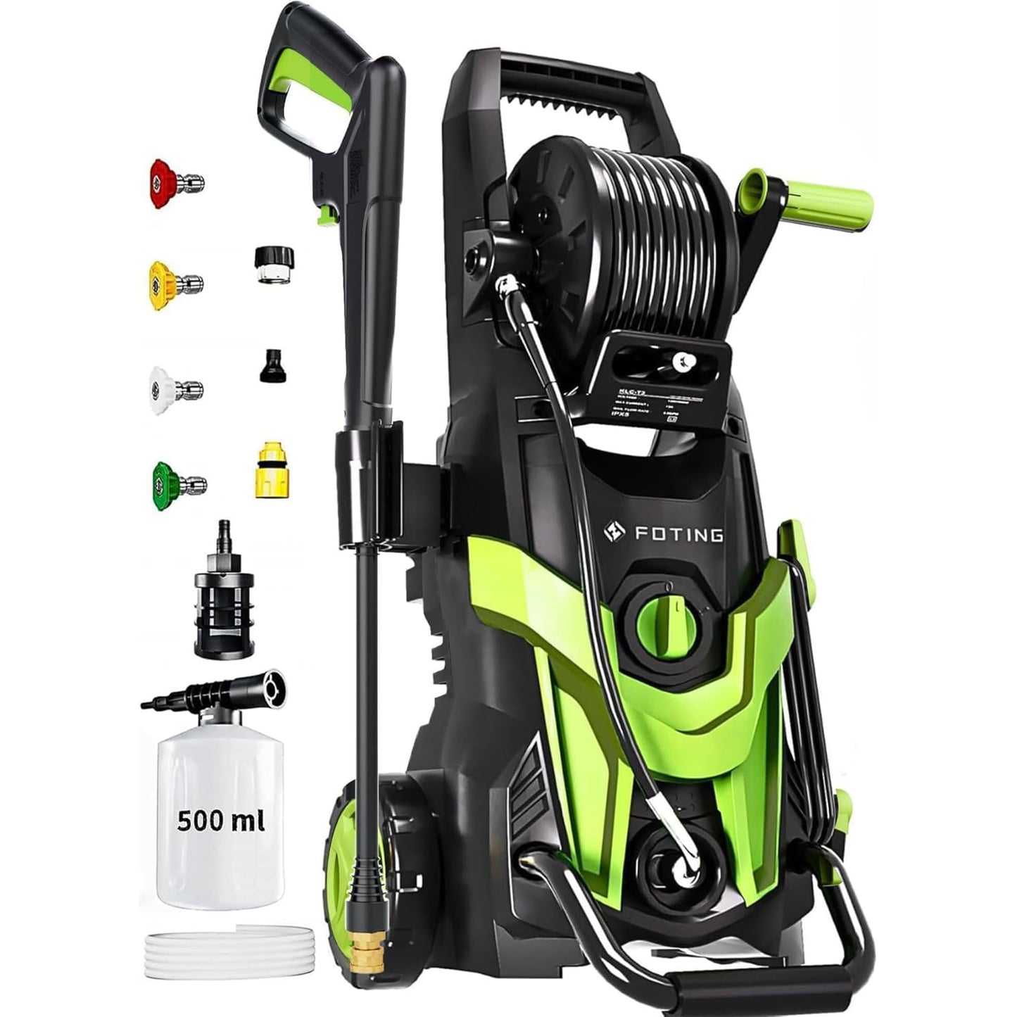 4500 PSI Electric Pressure Washer with 4 Quick-Connect Nozzles