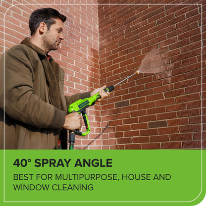 Greenworks 2100 PSI Electric Pressure Washer 1.2 GPM Compact Design