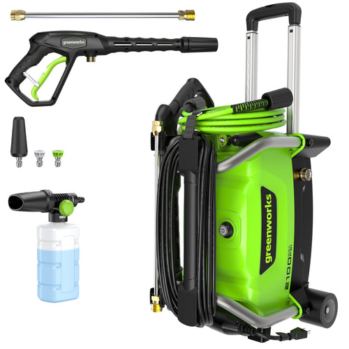 Greenworks 2100 PSI Electric Pressure Washer 1.2 GPM Compact Design