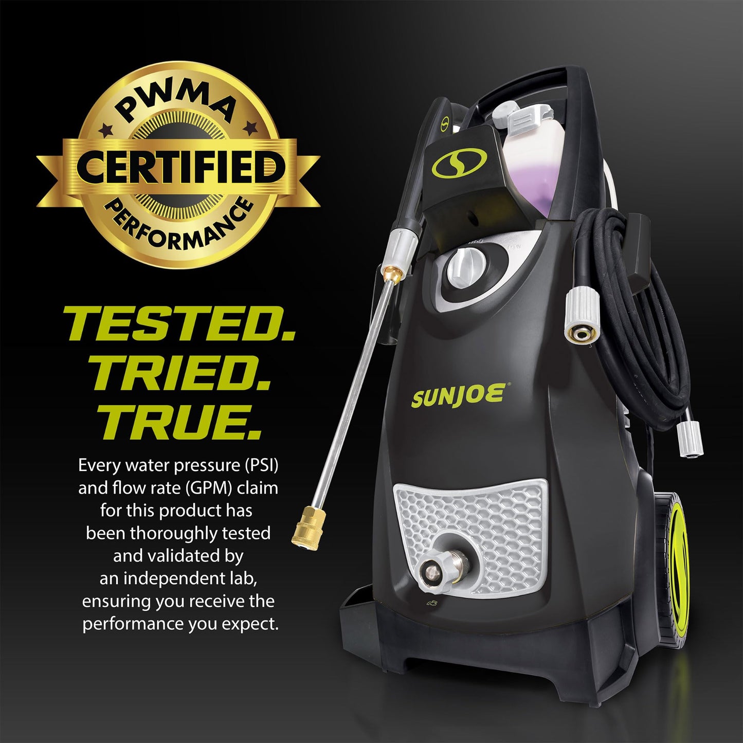 Sun Joe SPX3000 Electric Pressure Washer 2500 PSI Portable Cleaning System