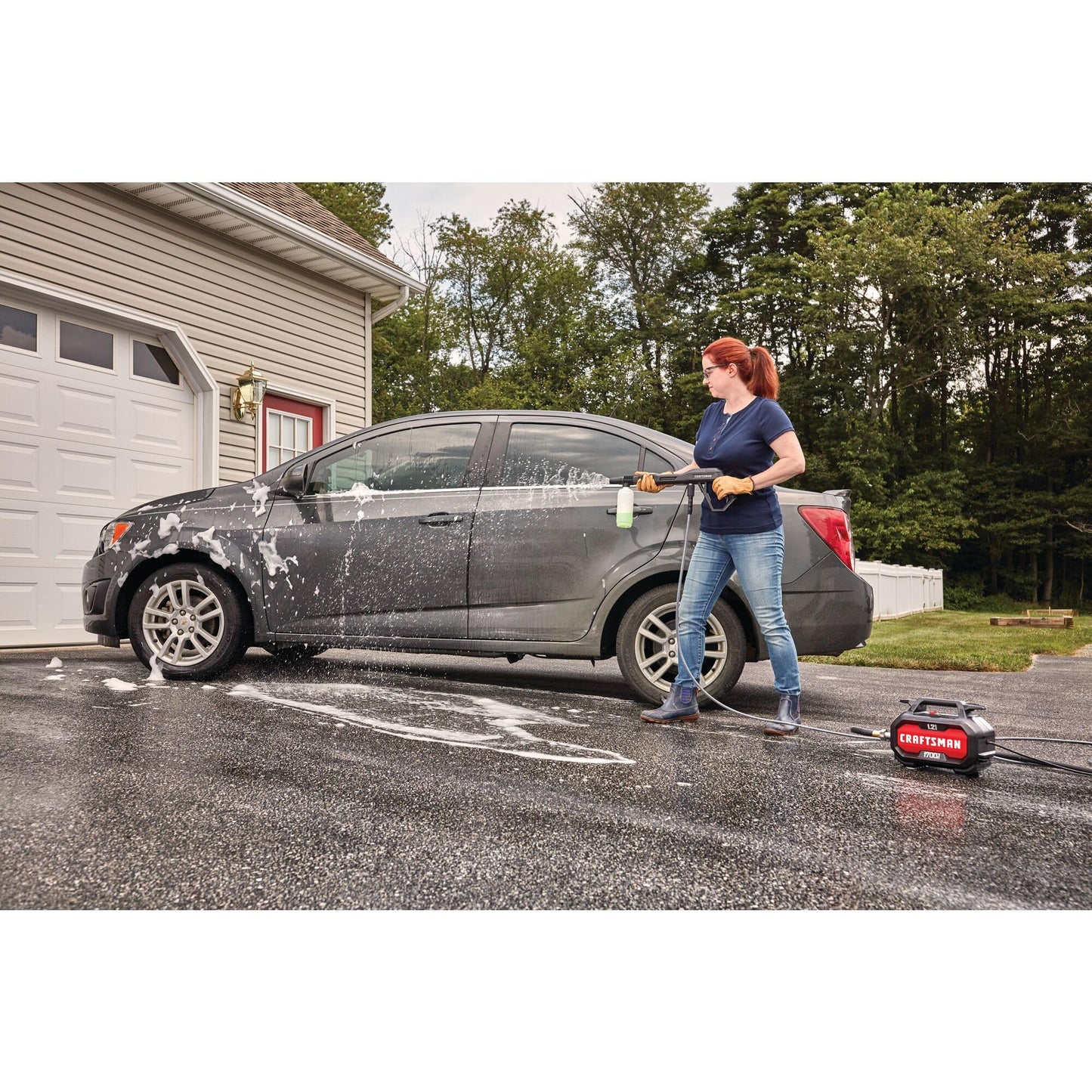 CRAFTSMAN Electric Pressure Washer 1700 PSI 1.2 GPM Compact Power Cleaner