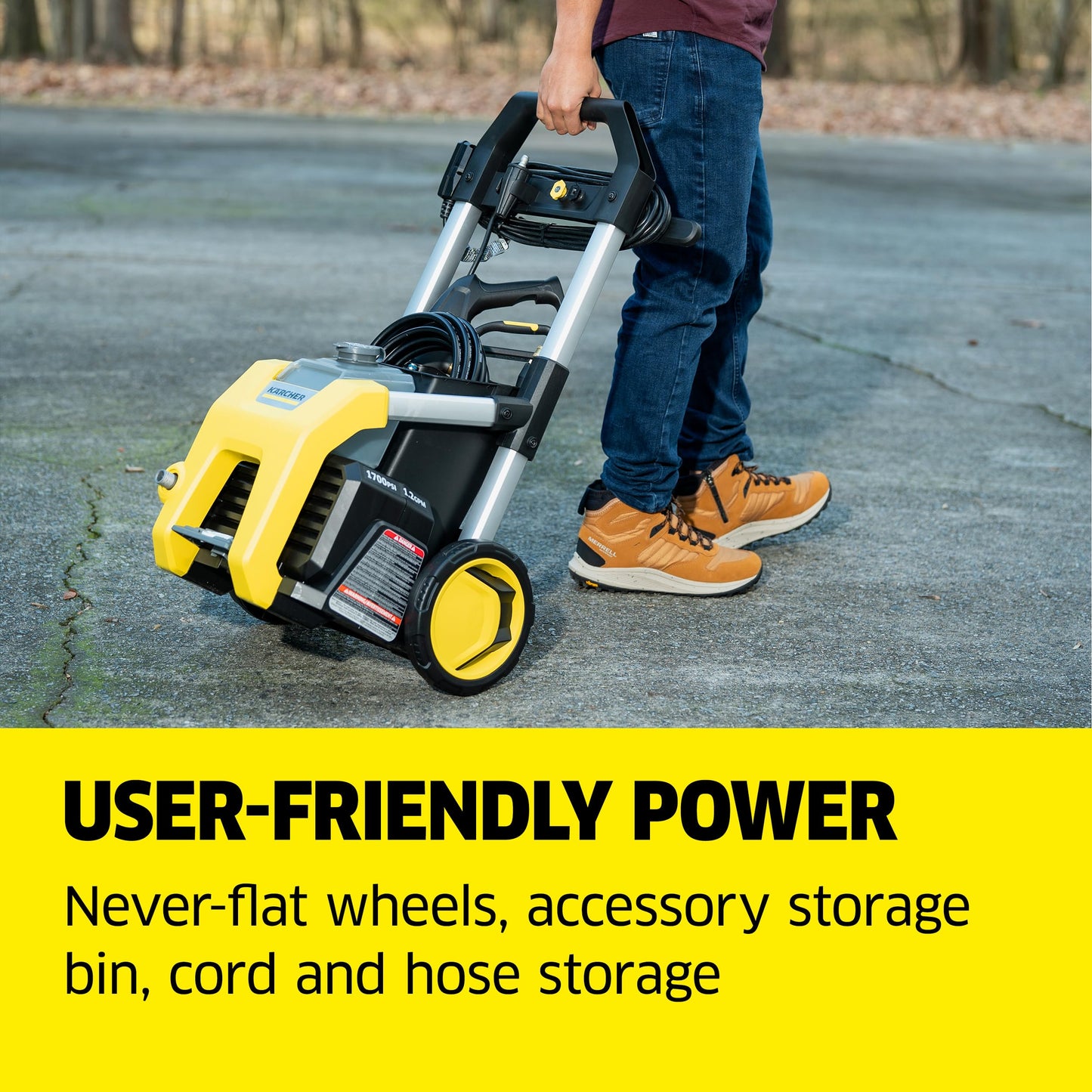 Kärcher K1700 Electric Pressure Washer 2125 PSI 1.46 GPM 3 Nozzles