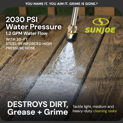 Sun Joe SPX3000 Electric Pressure Washer 2500 PSI Portable Cleaning System